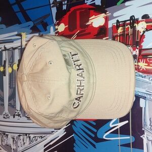 Carhartt Embroidered Logo Adjustable Beige Hat Cap